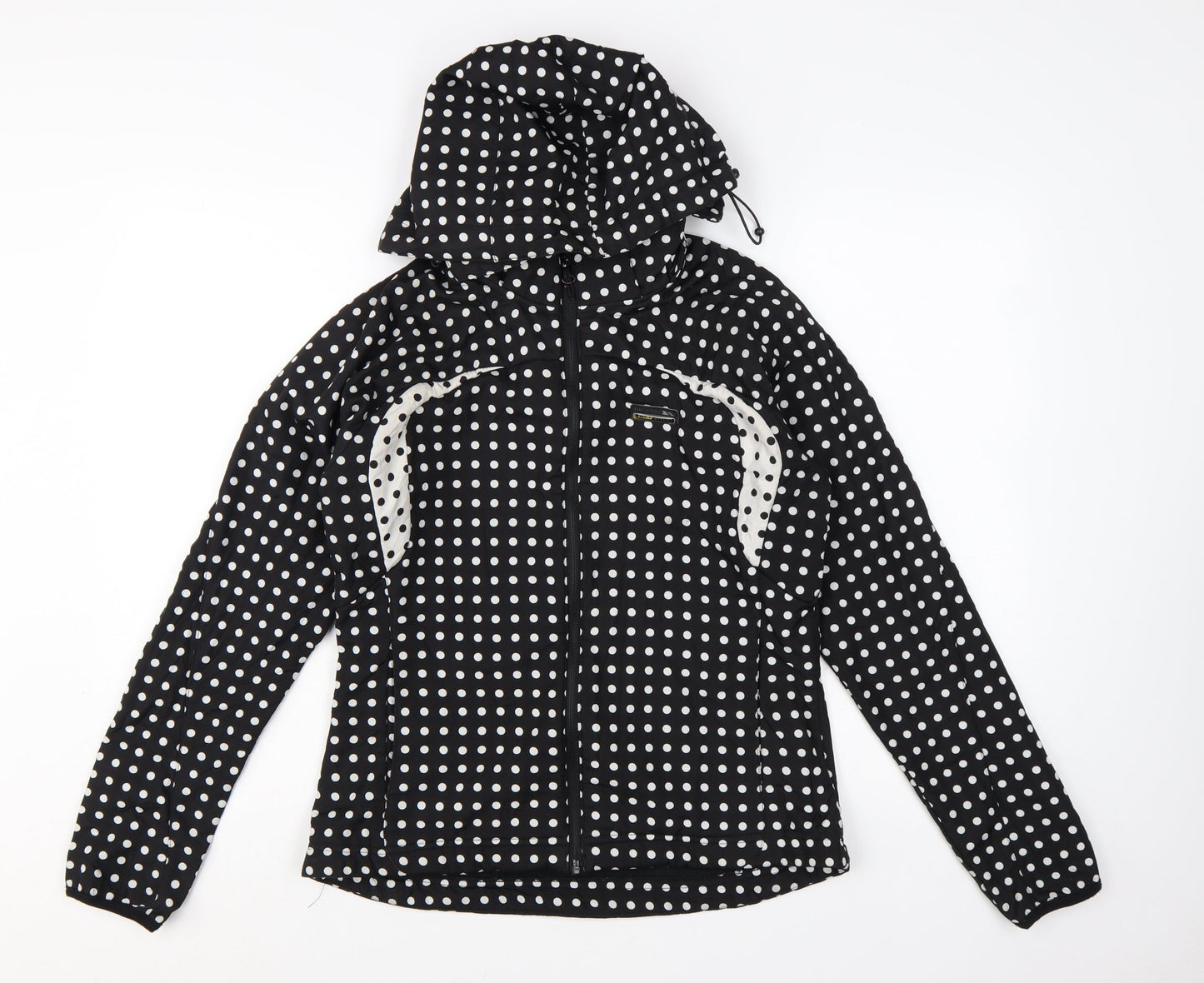 Trespass Women's Black Polka Dot Waterproof Soft Shell Jacket M