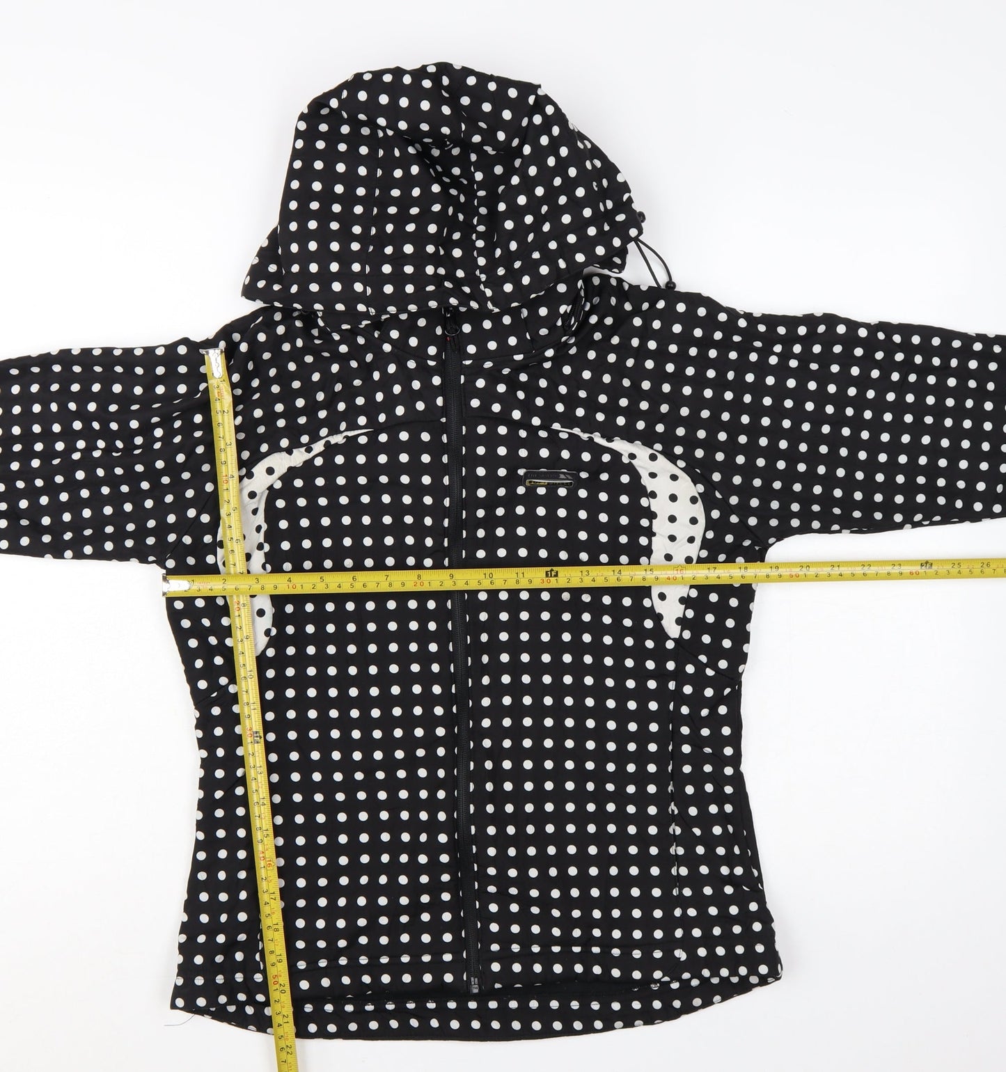 Trespass Women's Black Polka Dot Waterproof Soft Shell Jacket M