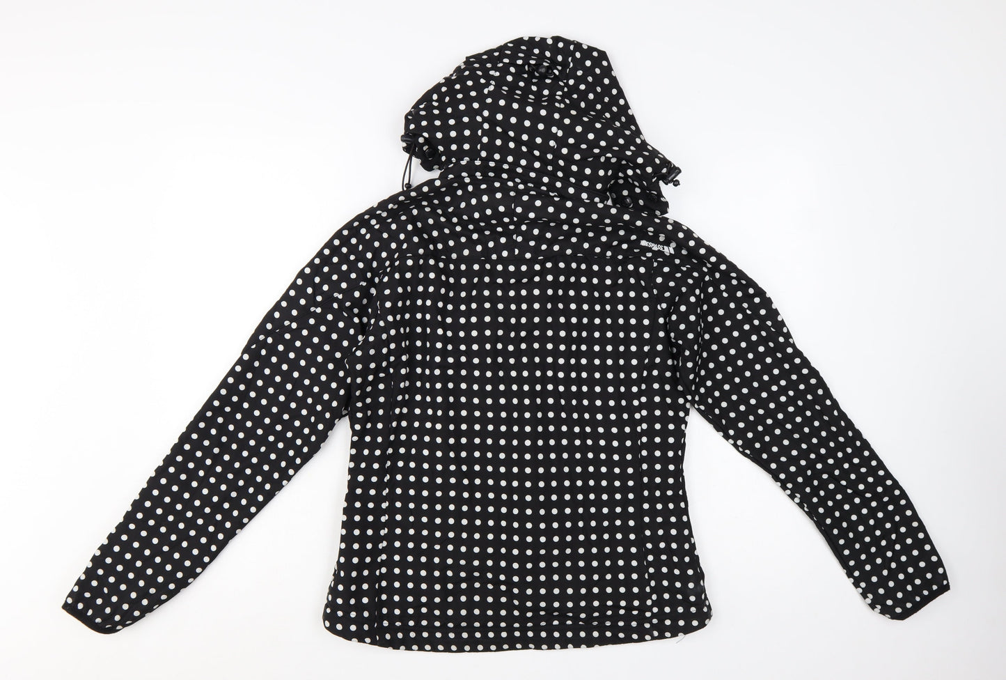 Trespass Women's Black Polka Dot Waterproof Soft Shell Jacket M