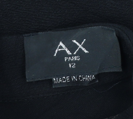 AX Paris Women’s Black Puff Sleeve Bodycon Dress Size 12