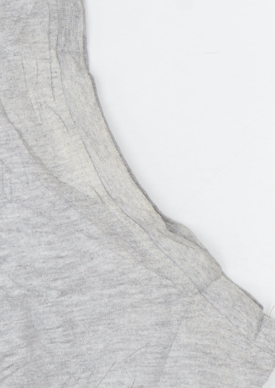 Slazenger Womens Grey Sleeveless Tank Top L Basic Cotton Blend