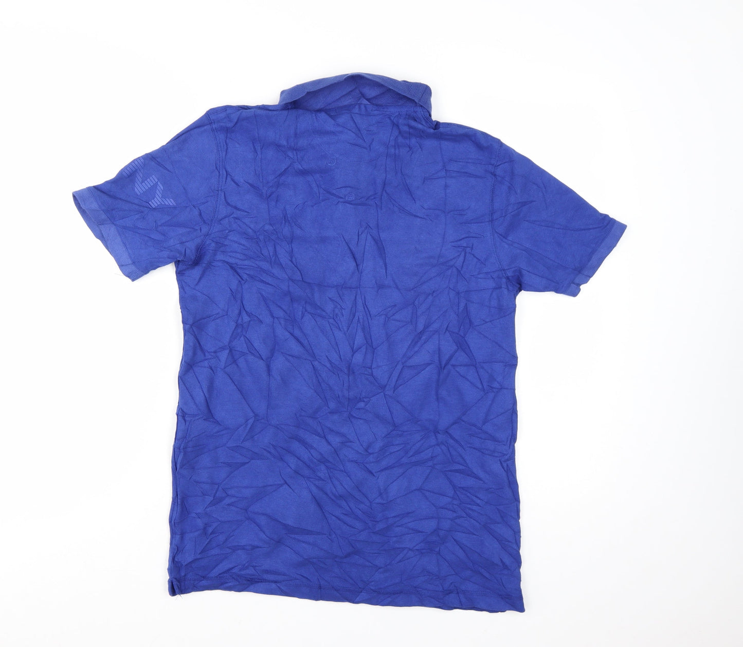 DKNY Men's Blue Cotton Polo Shirt Size S Classic Fit