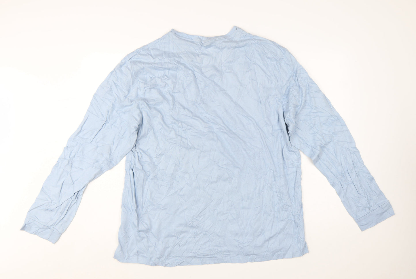 Ted Baker Men's Blue Long Sleeve Pyjama Top XL Cotton Blend