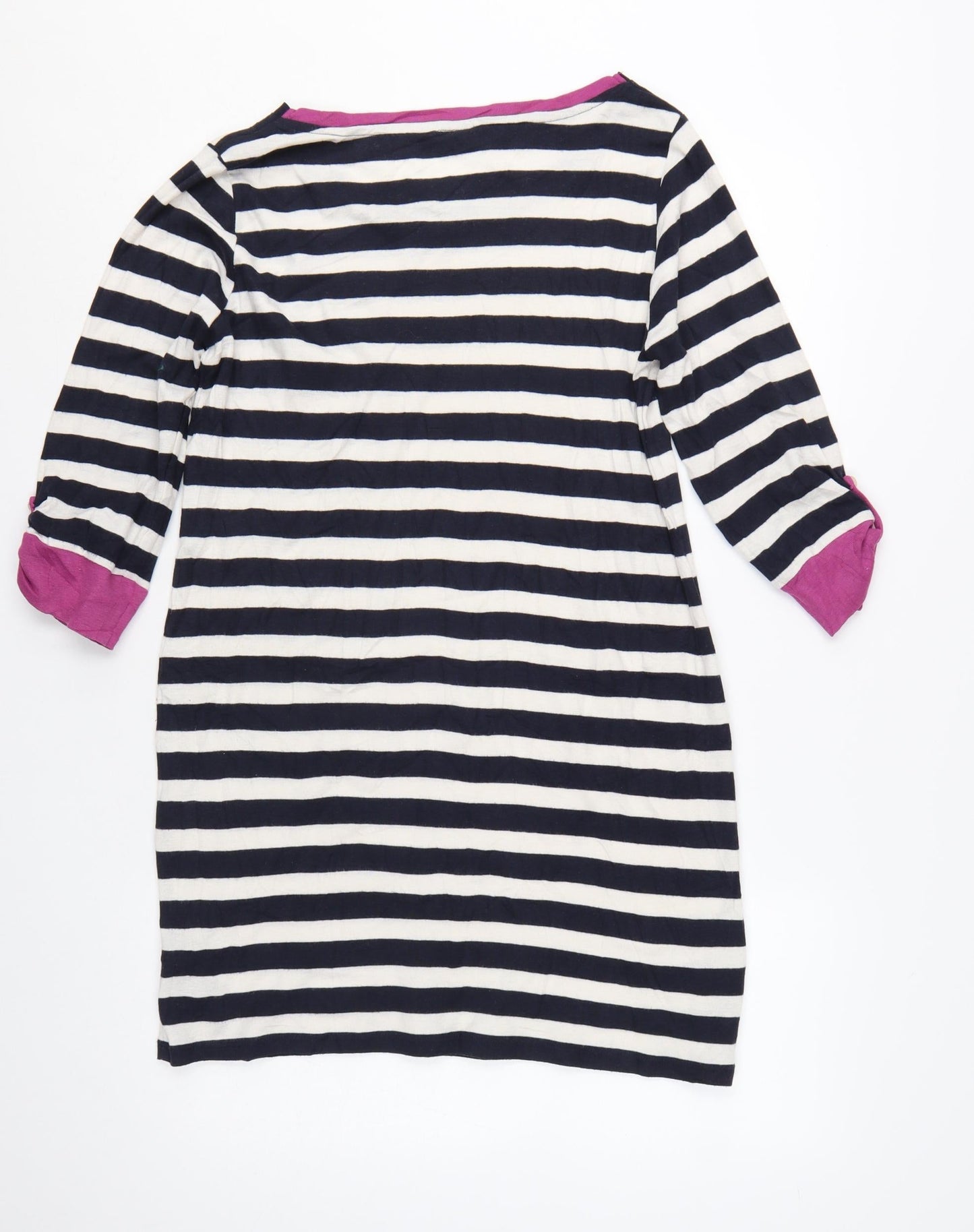 Marks and Spencer Women’s Multicoloured Striped T-Shirt Dress Size 14