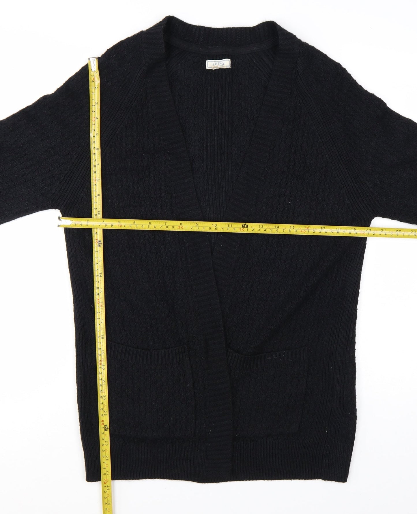 FatFace Women's Black Long Sleeve Knit Cardigan UK 10