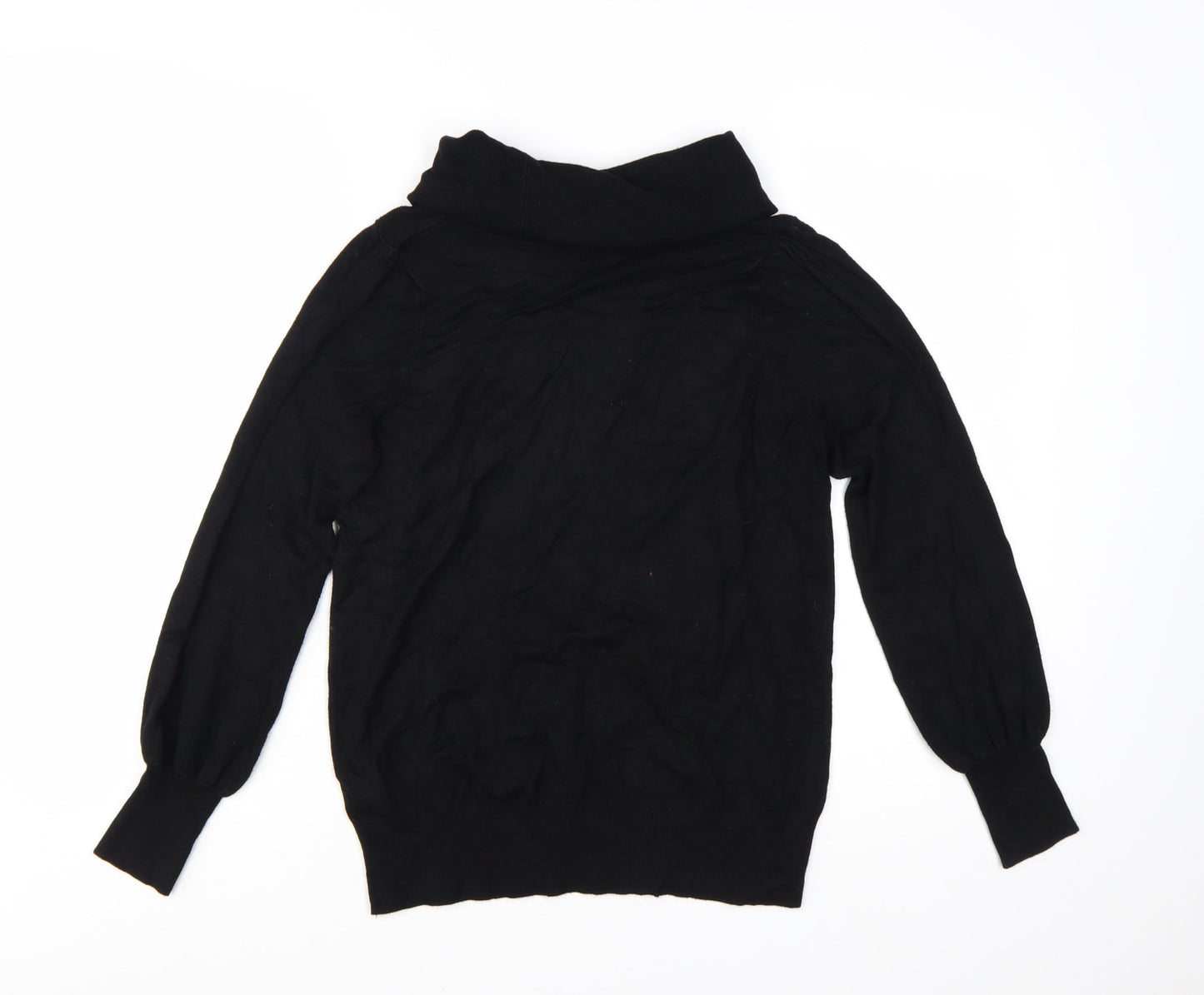 Marks and Spencer Womens Black Roll Neck Long Sleeve Jumper Size 16