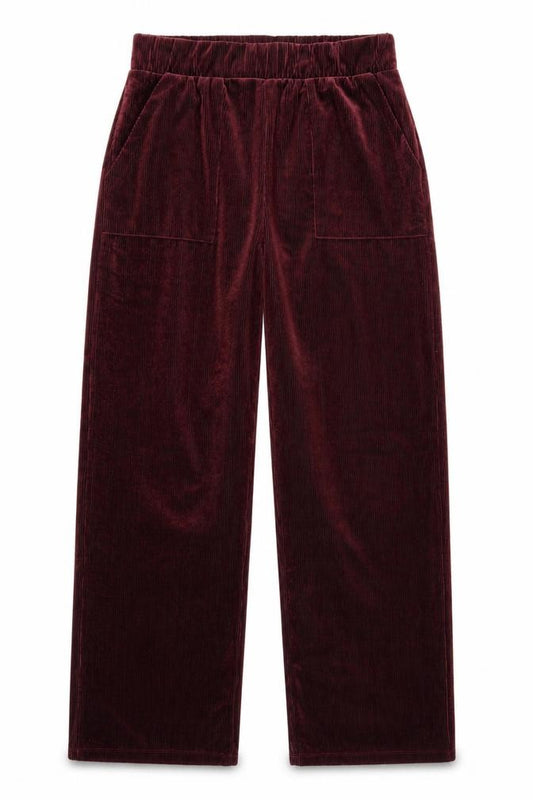 Aeropostale Women’s Burgundy Corduroy Wide-Leg Trousers M