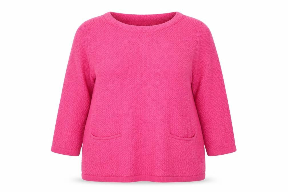Laura Ashley Women's Pink Wool Blend Pullover Jumper UK 18