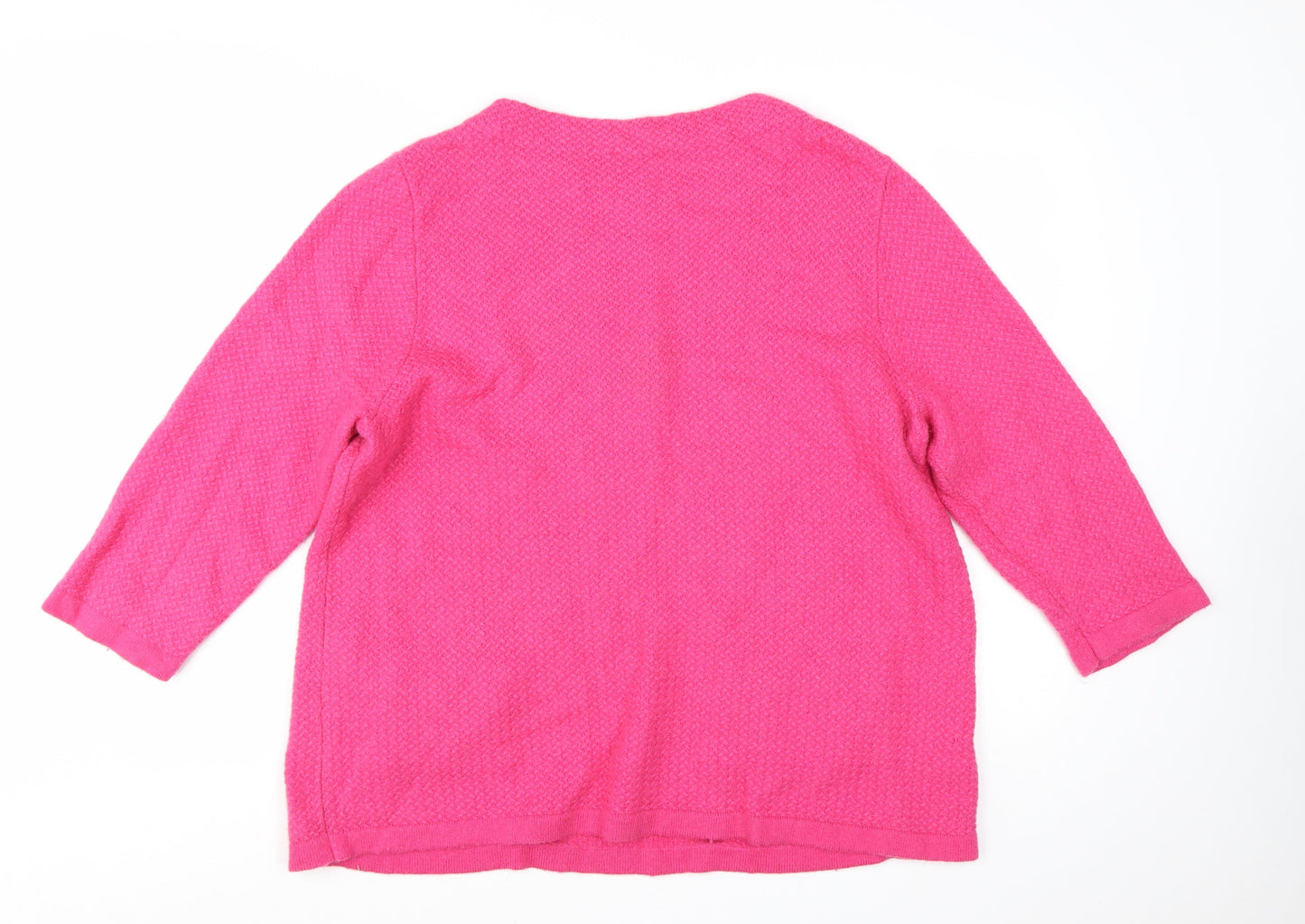 Laura Ashley Women's Pink Wool Blend Pullover Jumper UK 18