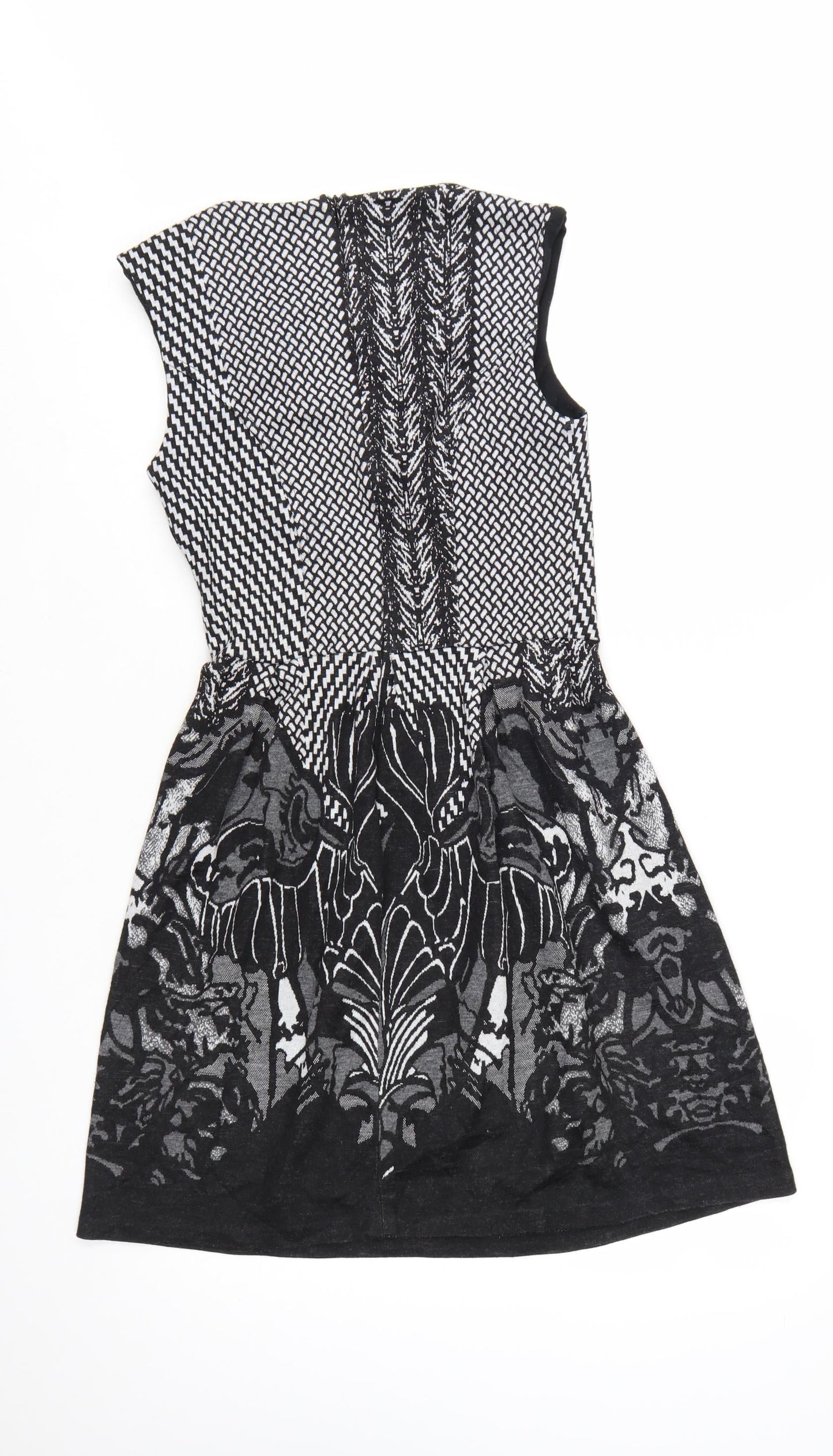 Rinascimento Women’s Black Knit Bodycon Dress M Sleeveless Partywear