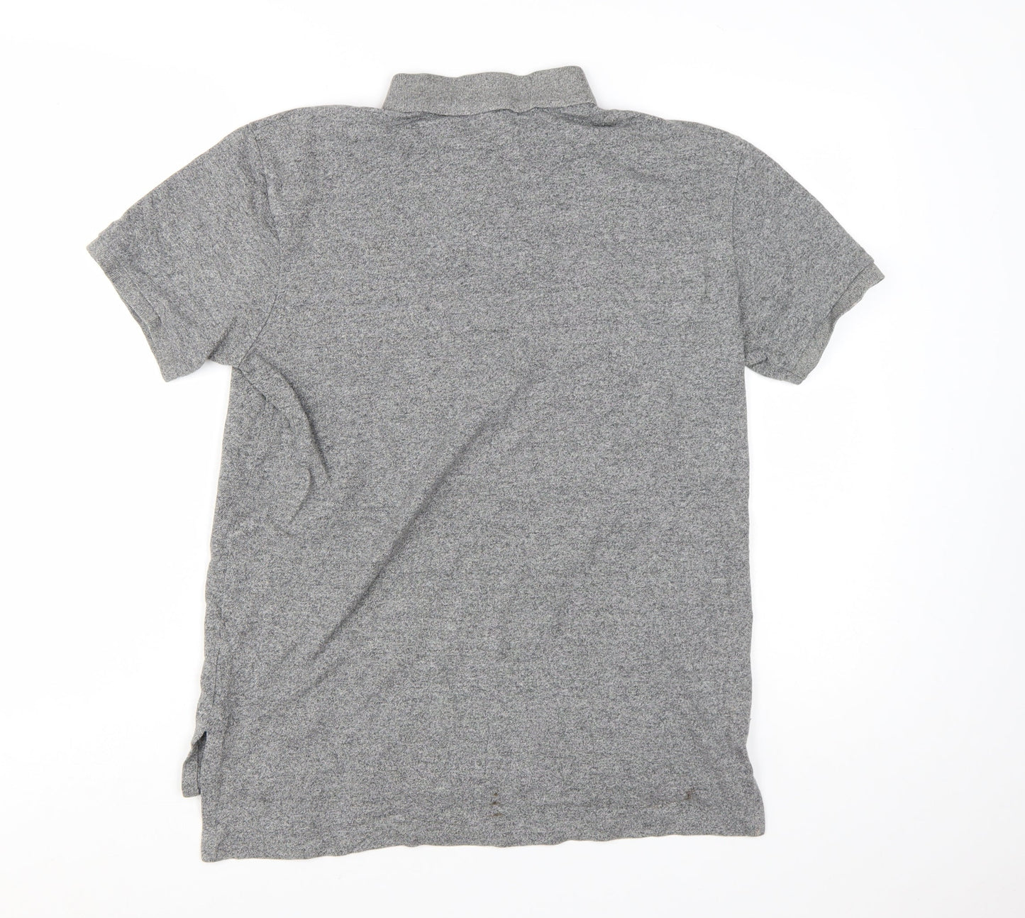 Ralph Lauren Men's Grey Slim Fit Cotton Polo Shirt Size M