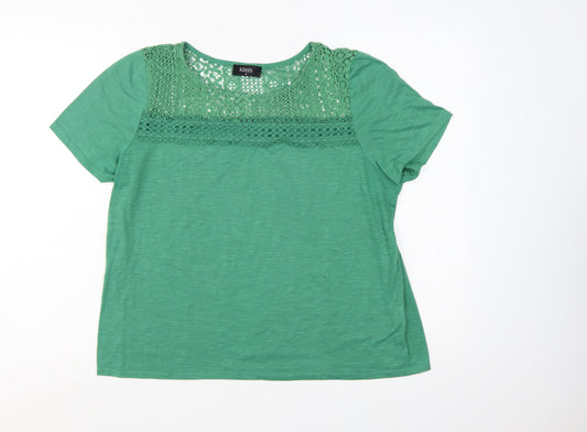 Prewornwholesale purple cropped slim fit active T-shirt with short sleeves and a high neckline.