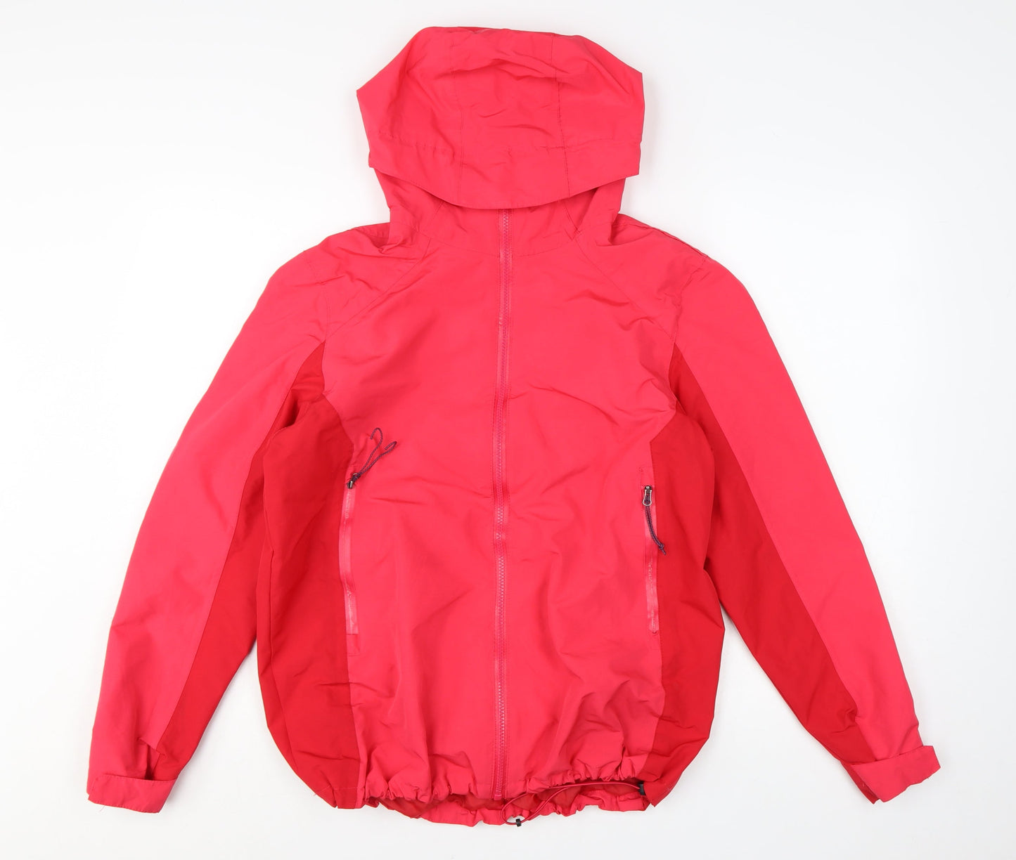 Rocktrail Womens Pink Hooded Waterproof Rain Jacket Size 14
