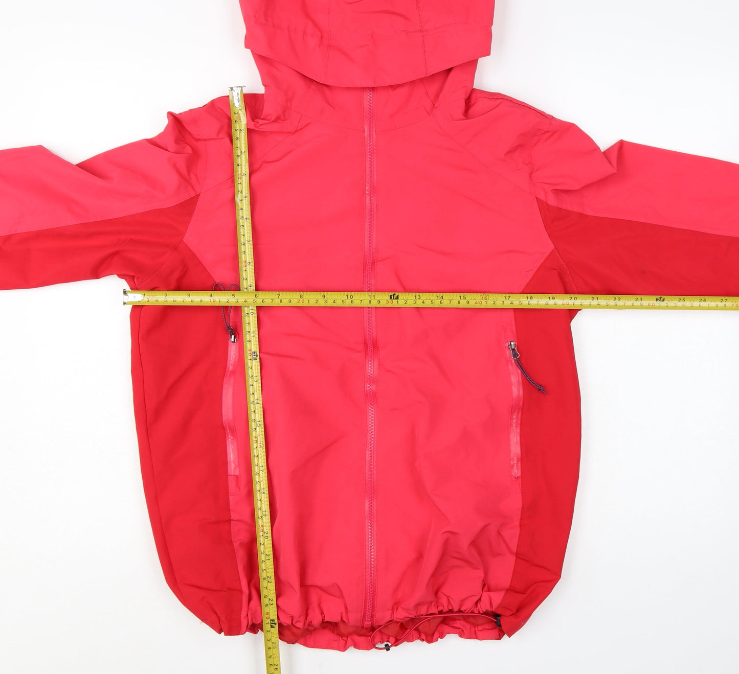 Rocktrail Womens Pink Hooded Waterproof Rain Jacket Size 14