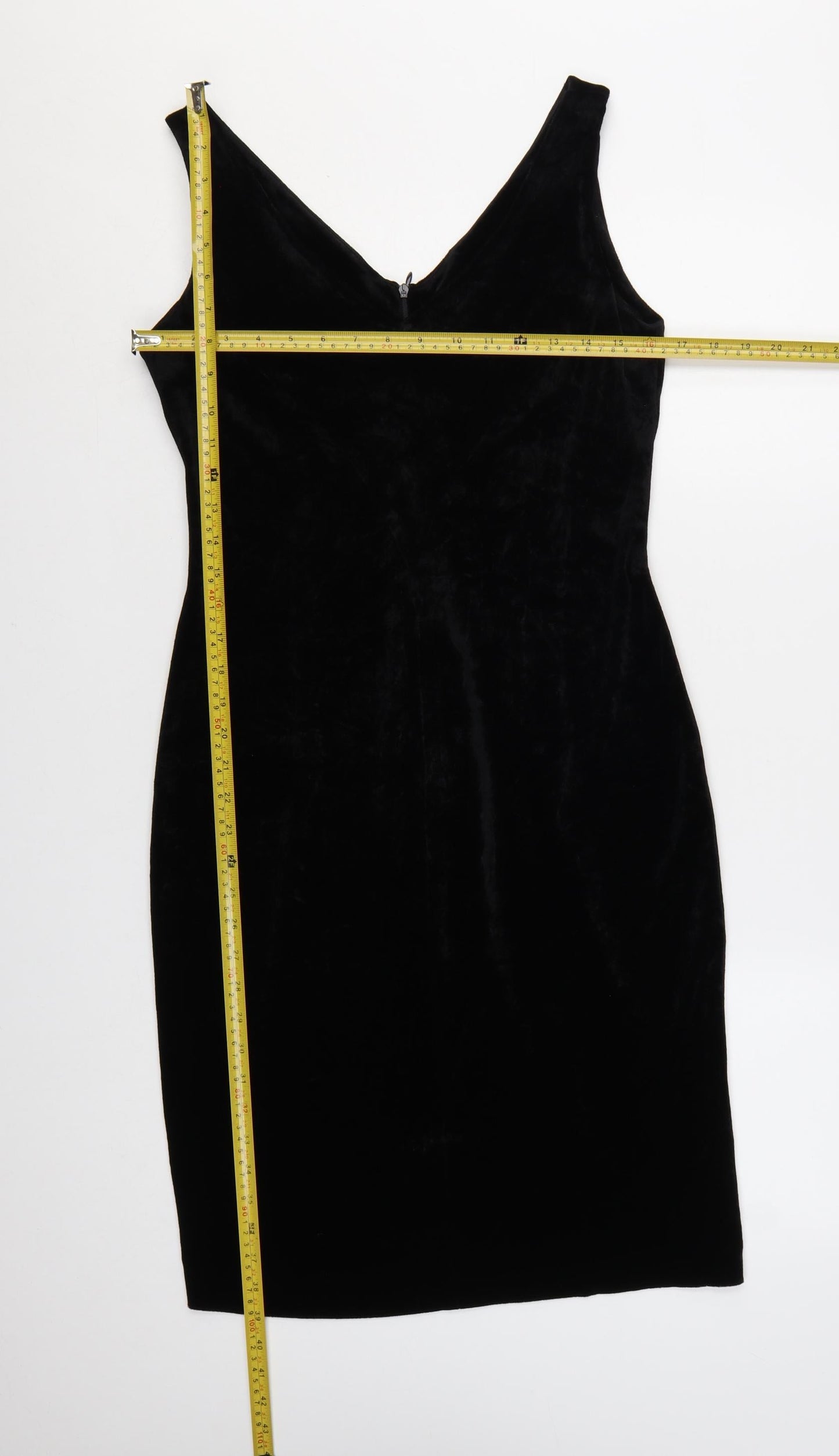 Grace Collection Women's Black Velvet Sheath Dress Size 10
