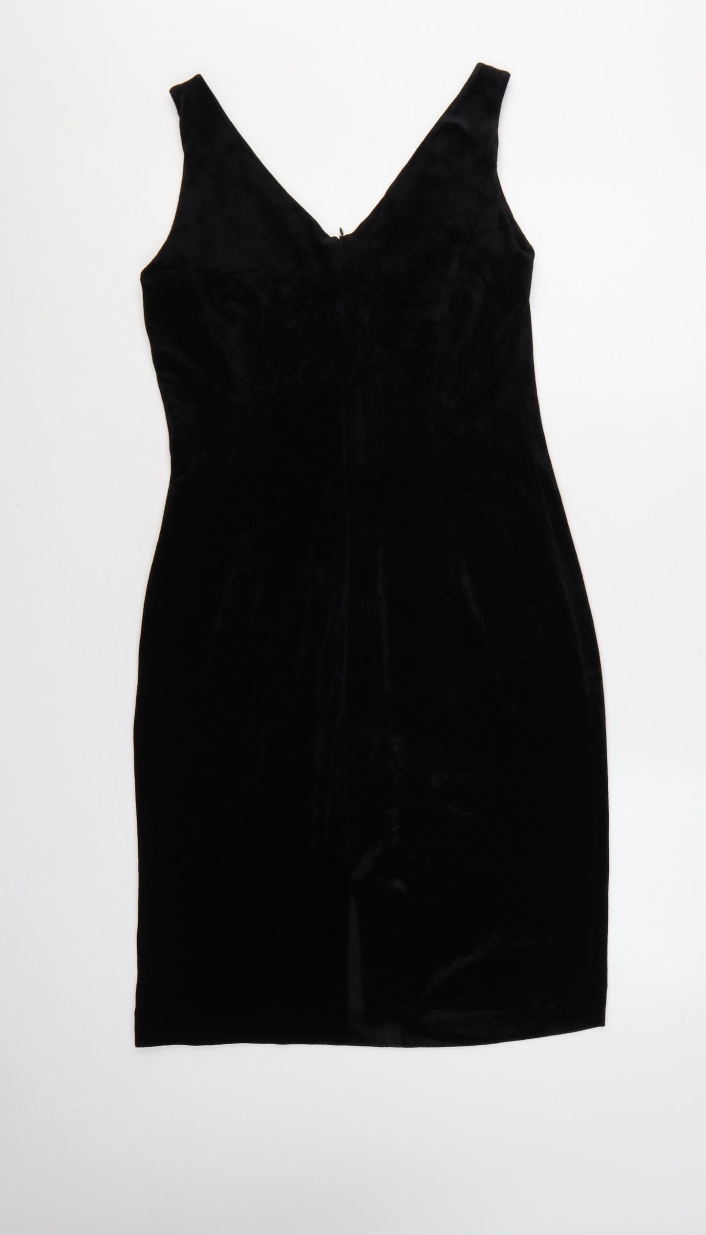 Grace Collection Women's Black Velvet Sheath Dress Size 10