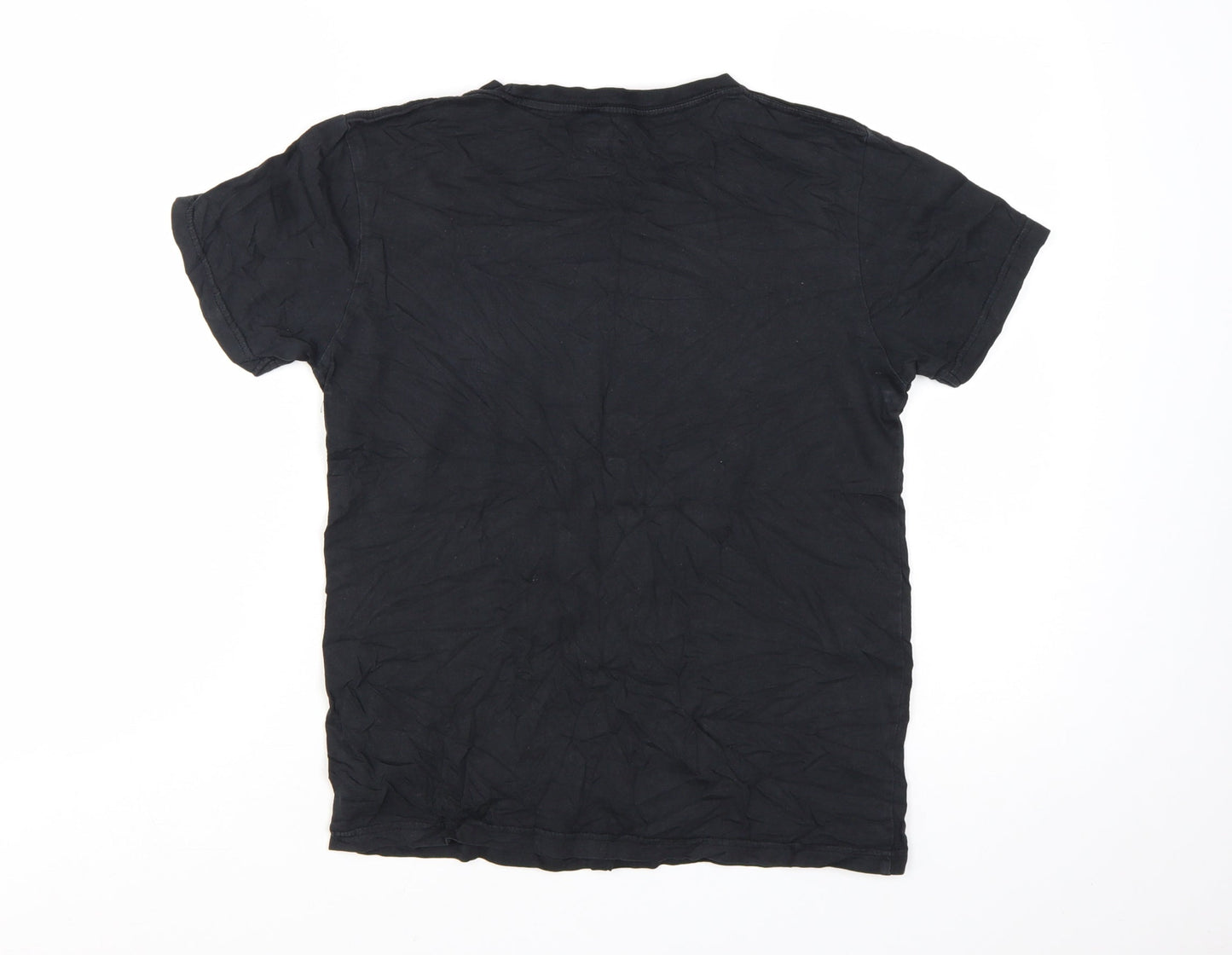 Billabong Boys Black Cotton Logo Graphic Short Sleeve T-Shirt Size 14 Years