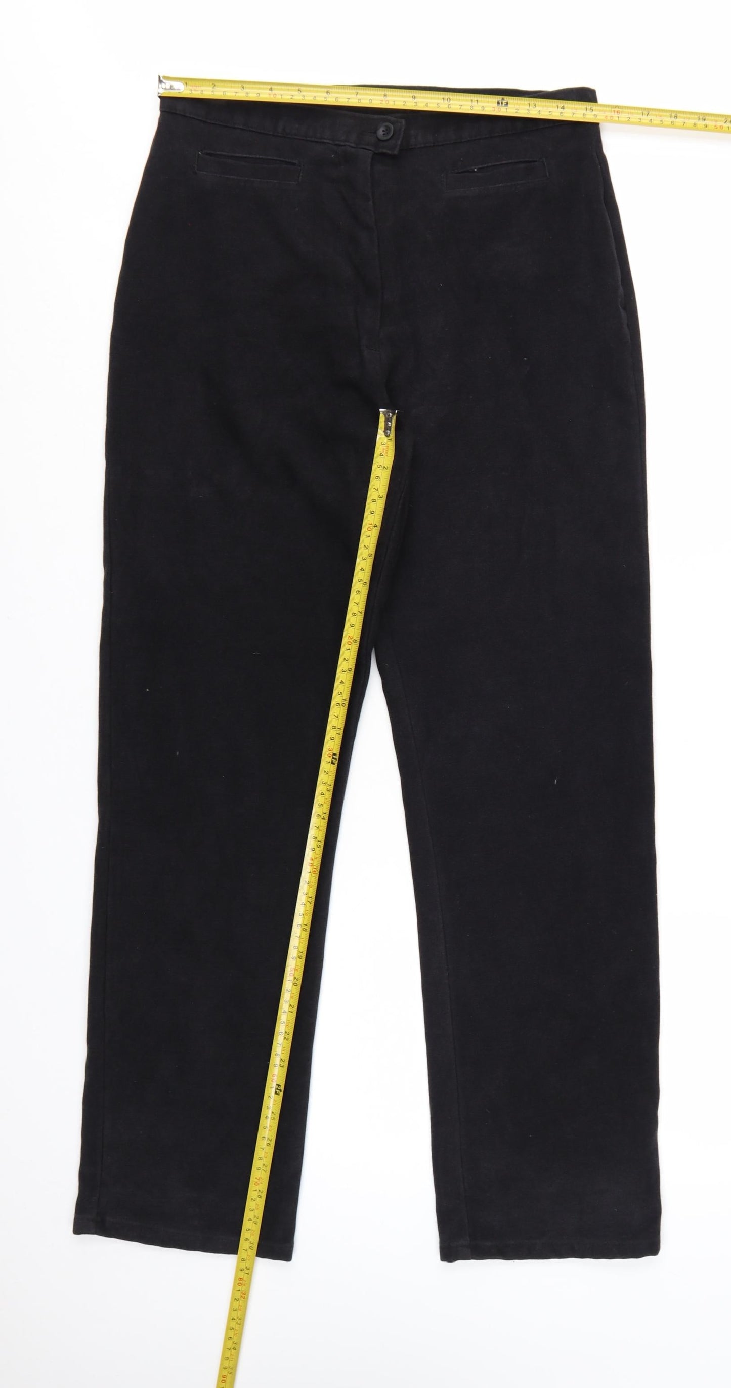 Richards Womens Black Size 14 Straight Leg Trousers