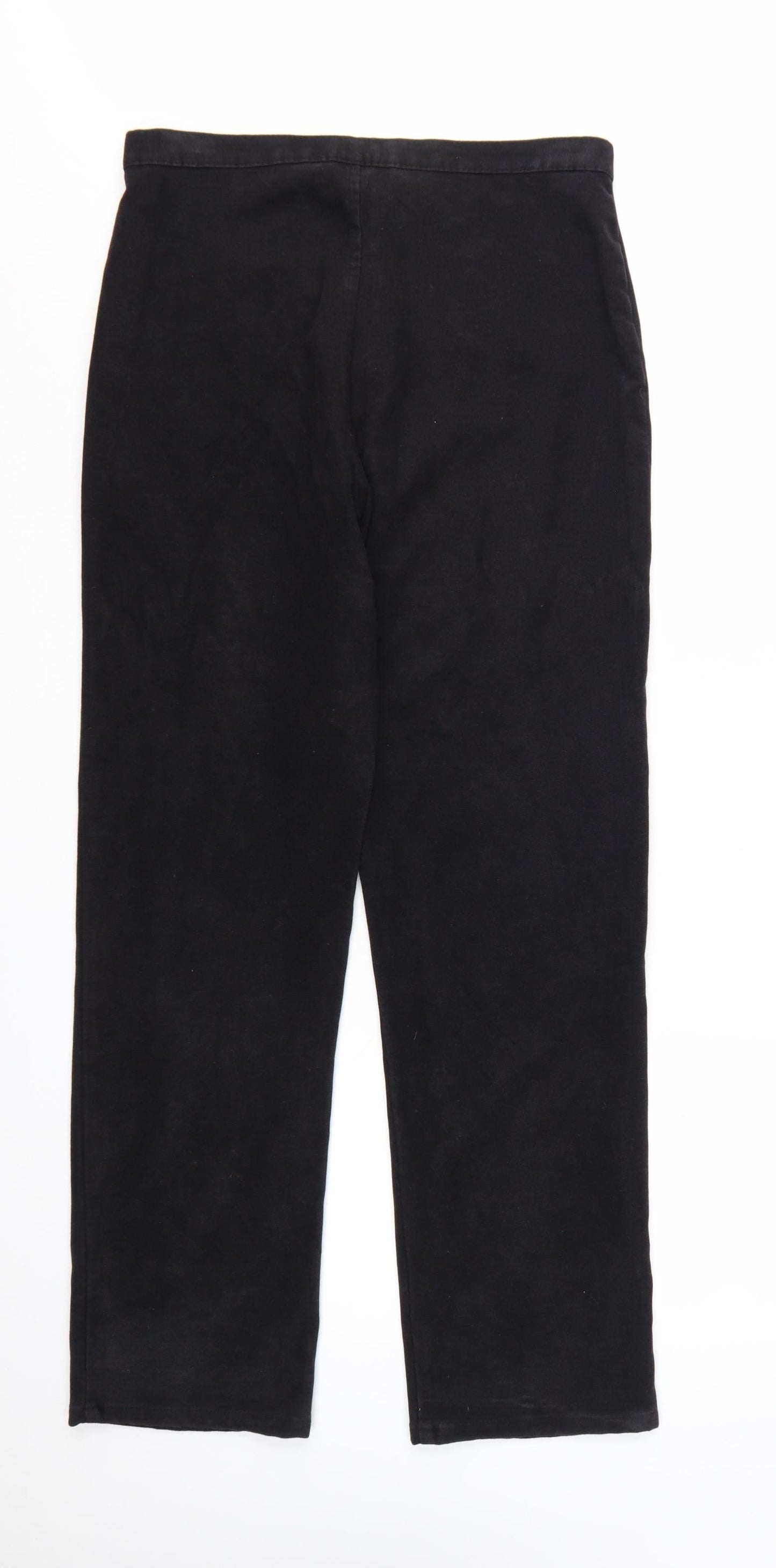 Richards Womens Black Size 14 Straight Leg Trousers