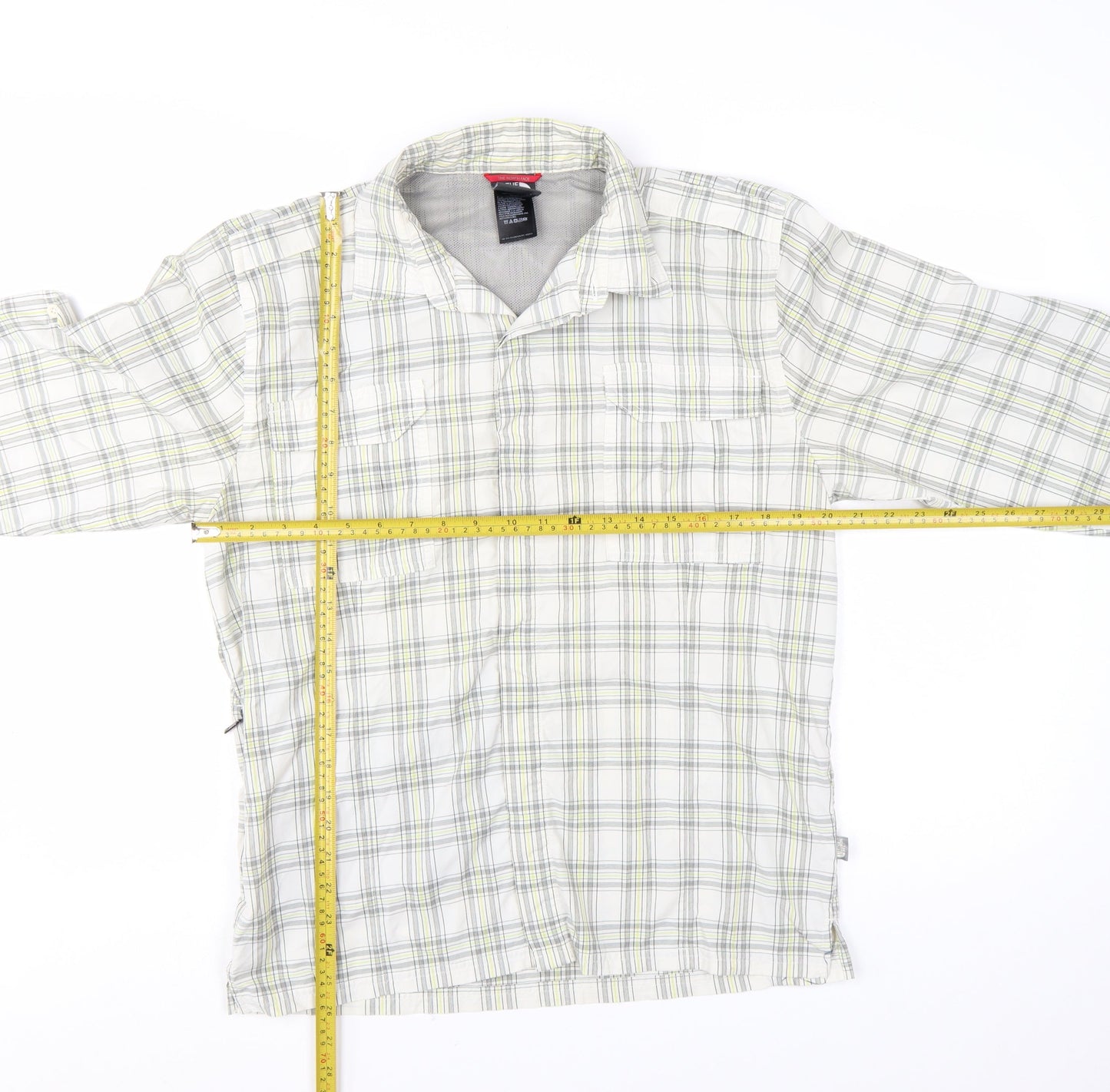 The North Face Men’s Beige Checked Long Sleeve Outdoor Shirt M