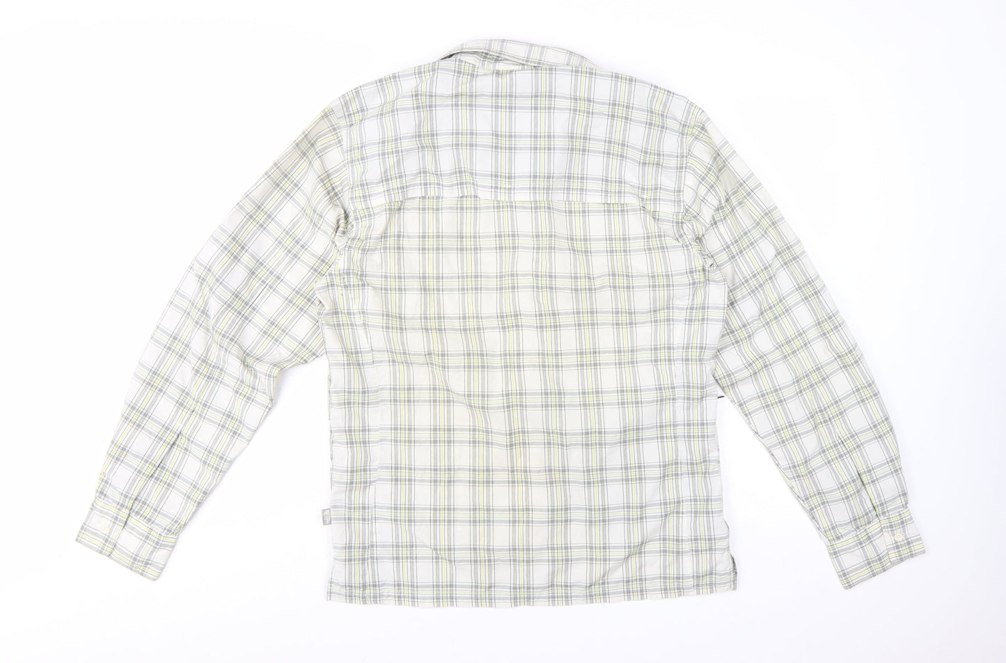 The North Face Men’s Beige Checked Long Sleeve Outdoor Shirt M