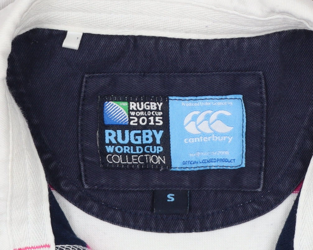 Canterbury Men’s Multicoloured Striped Rugby World Cup 2015 Polo Shirt S
