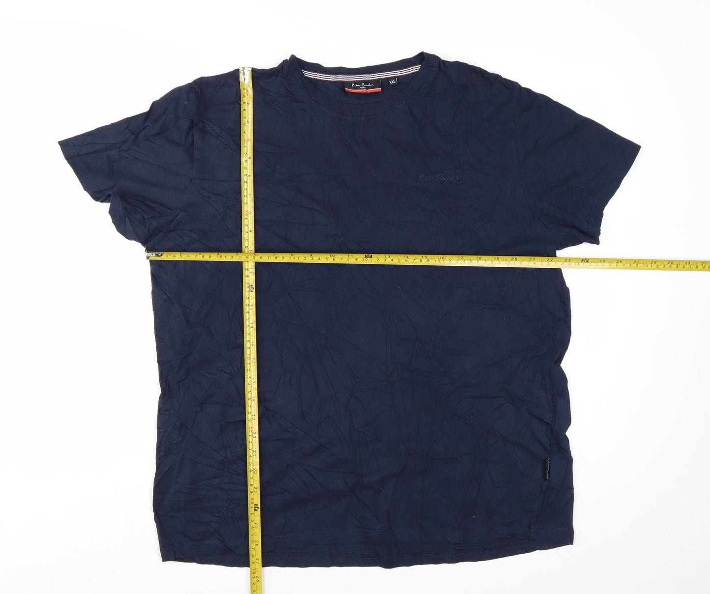Pierre Cardin Men's Blue 2XL Cotton Crew Neck T-Shirt