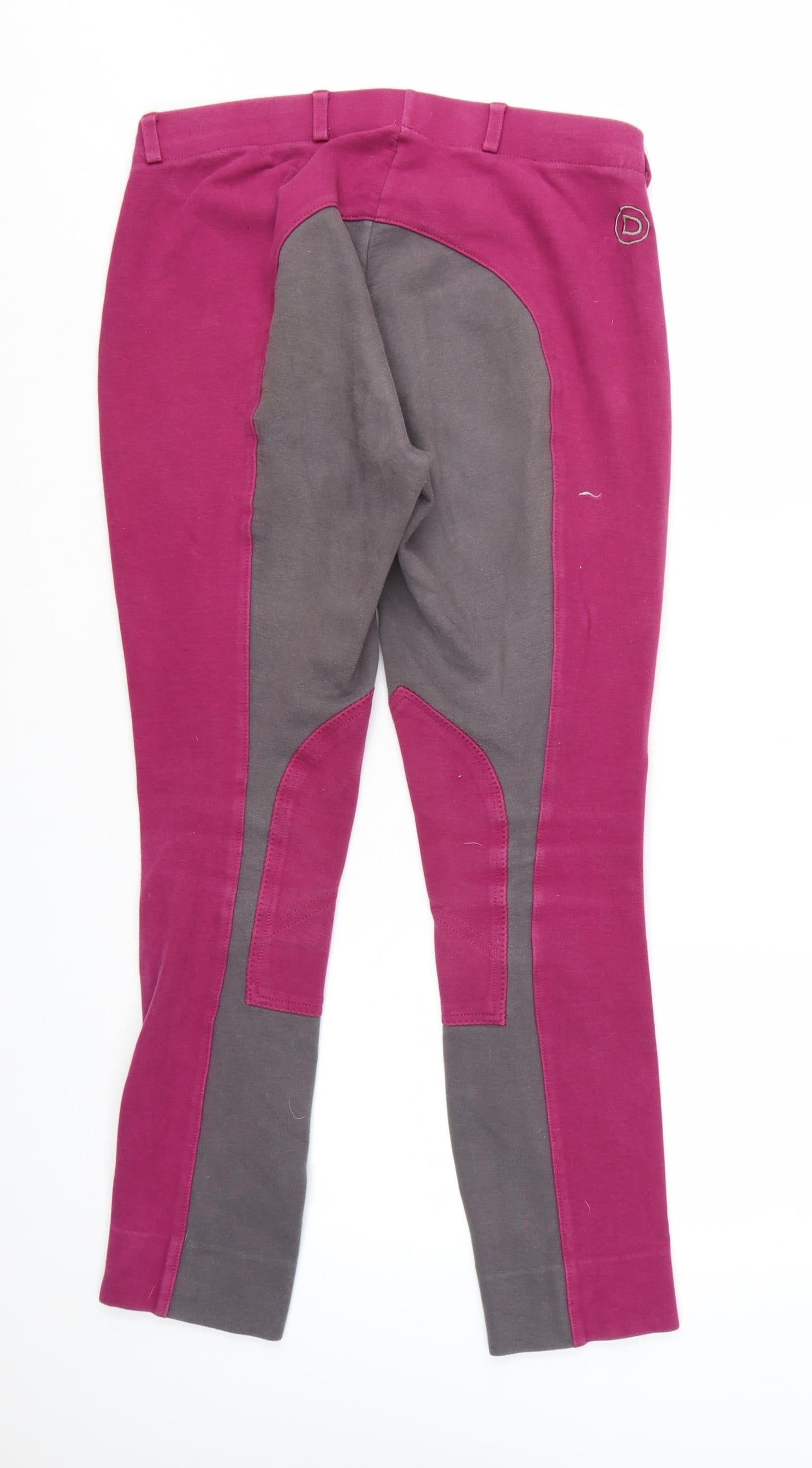 Dublin Womens Magenta Cotton Blend Riding Breeches EU 40 UK 12