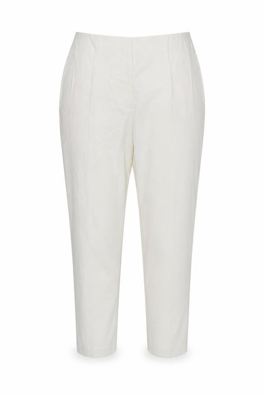 Marks and Spencer Women Ivory Trousers Size 20 Regular Polyester Blend Smart Style