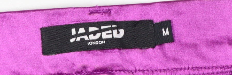 Jaded London Women’s Purple Sequin Wide-Leg Trousers Size M
