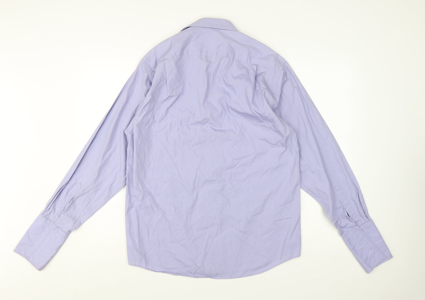 Thomas Nash Men's Lilac Long Sleeve Slim Fit Dress Shirt 15.5in 39cm