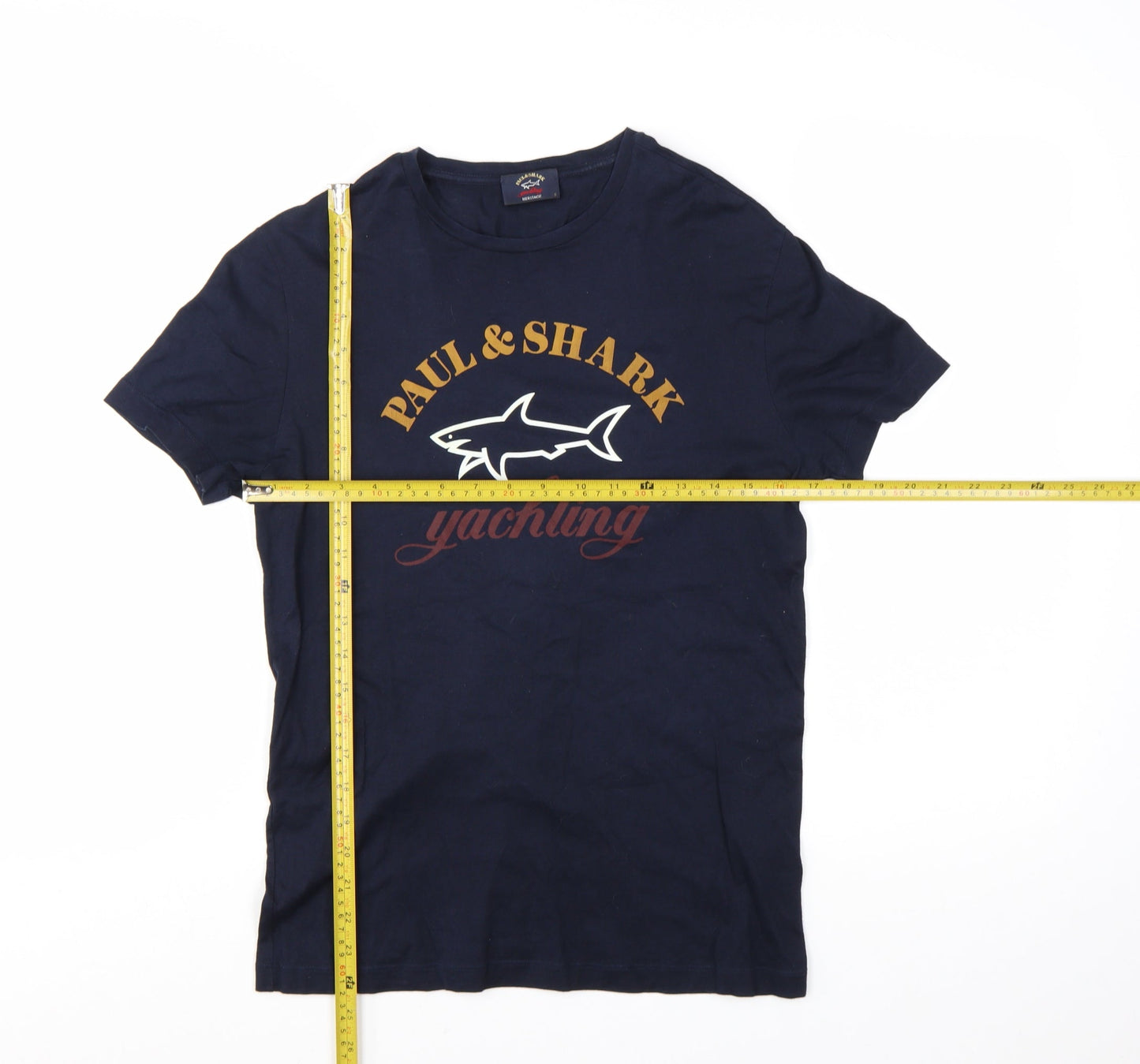 Paul & Shark Women's Blue Cotton Yachting Logo T-Shirt Size S