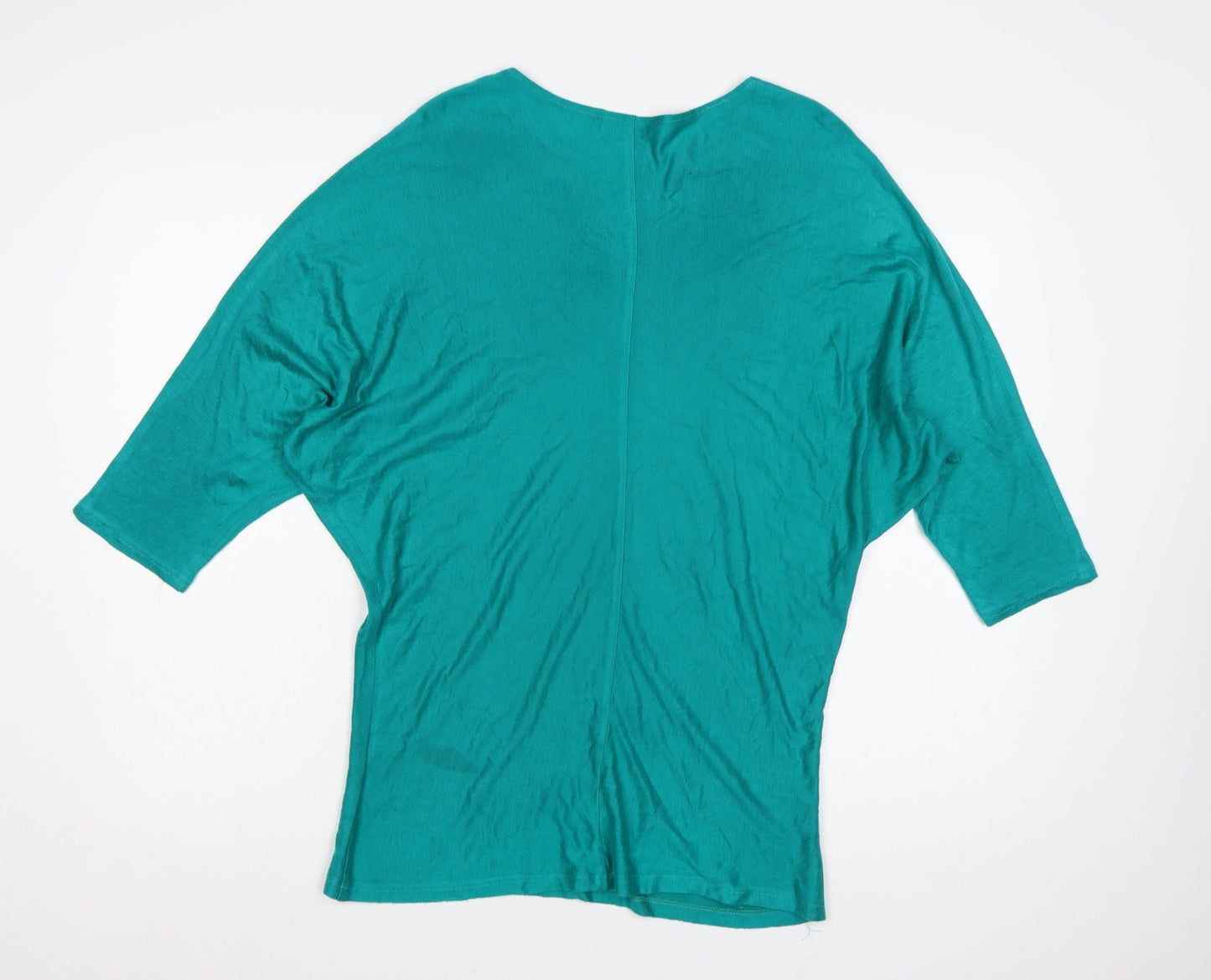 C.H. Designer Women’s Green Acrylic Relaxed Pullover Jumper Size 12