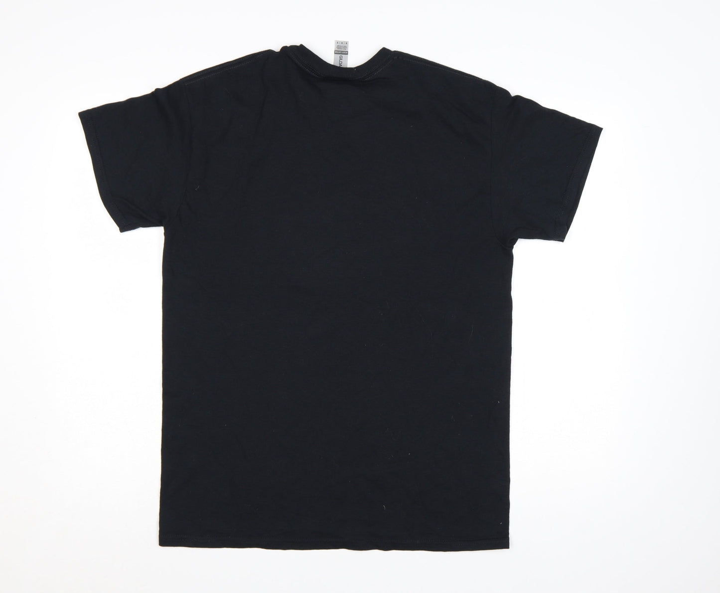 Gildan Men’s Black London Bus Graphic Heavy Cotton T-Shirt M