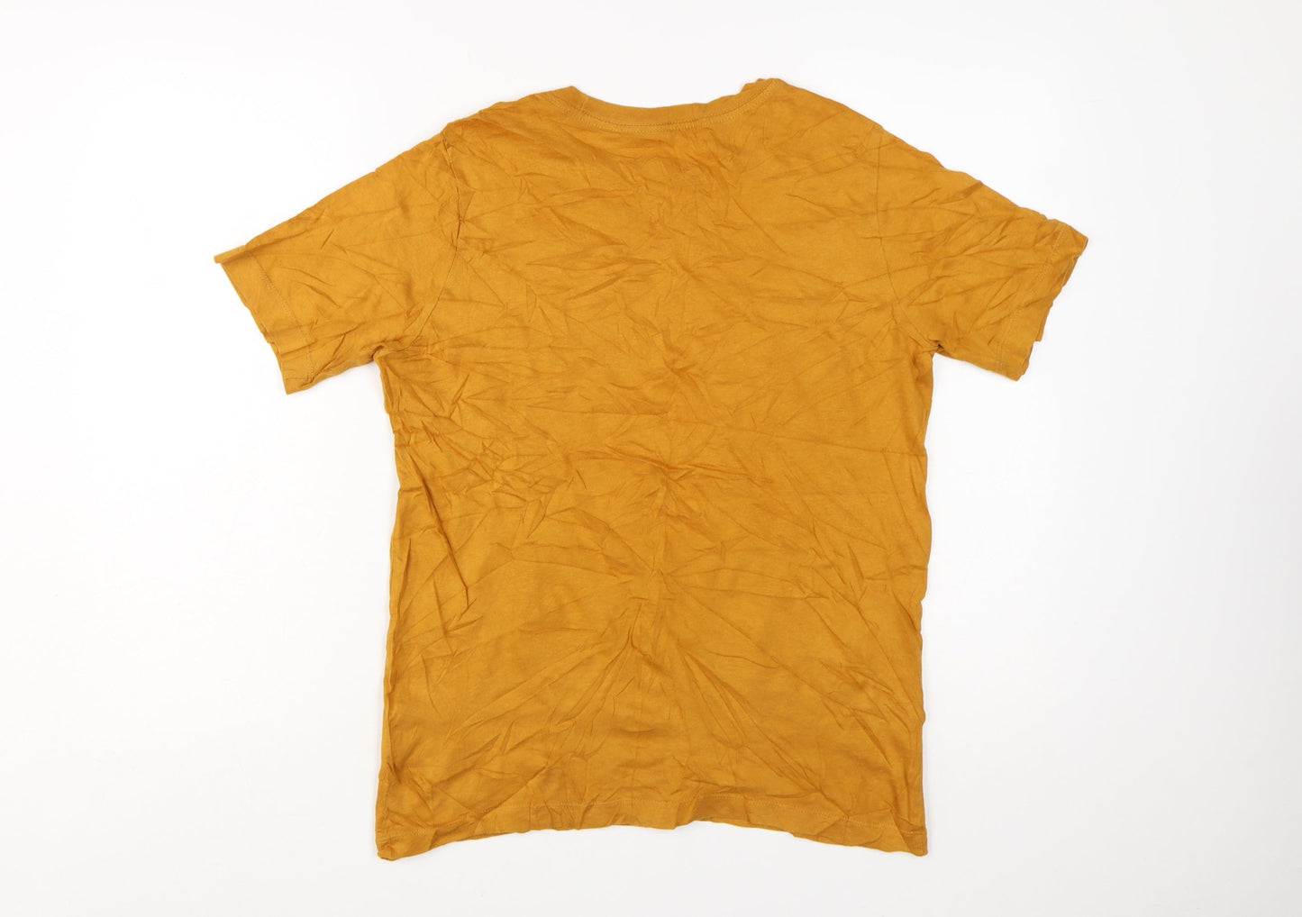 Nike Boys Mustard Yellow Short Sleeve T-Shirt 158-170cm Classic Fit