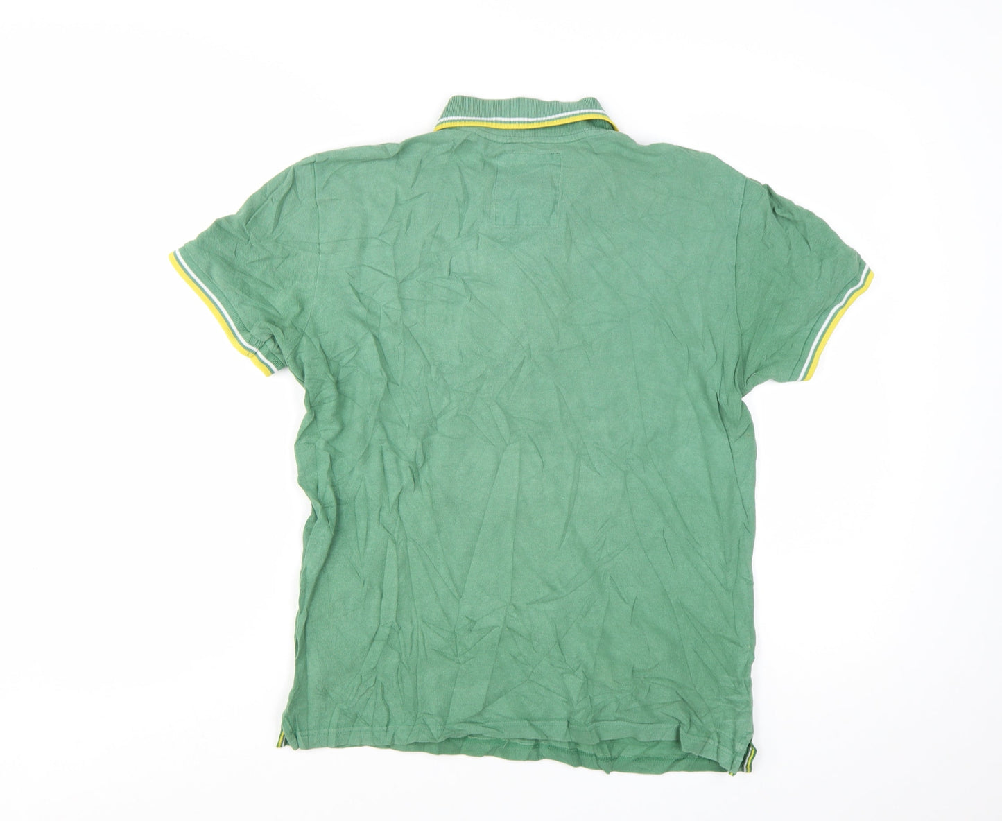 Next Men's Green Classic Polo Shirt Medium Cotton Short Sleeve