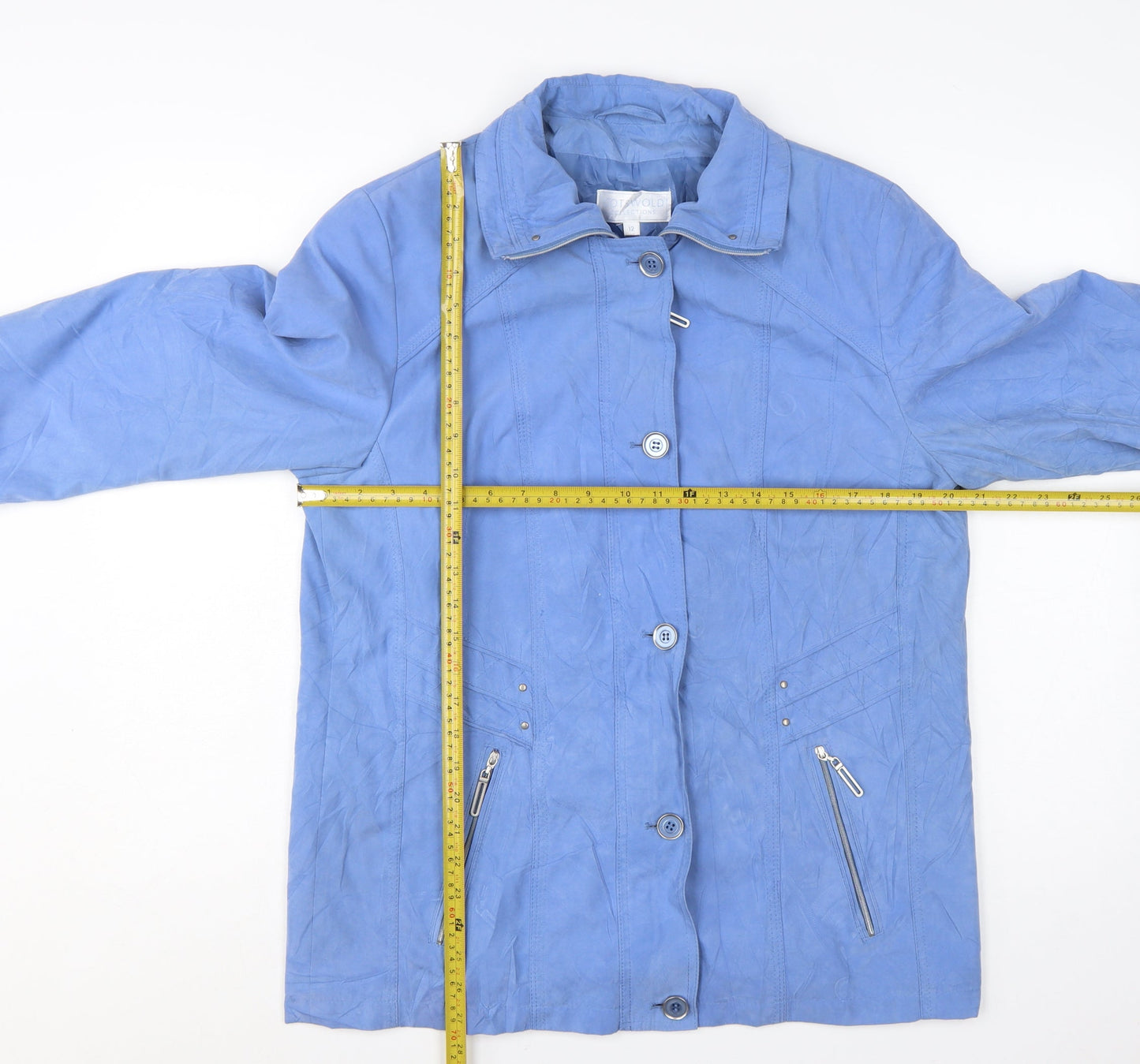 Cotswold Collections Women's Blue Size 12 Mid-Length Basic Jacket