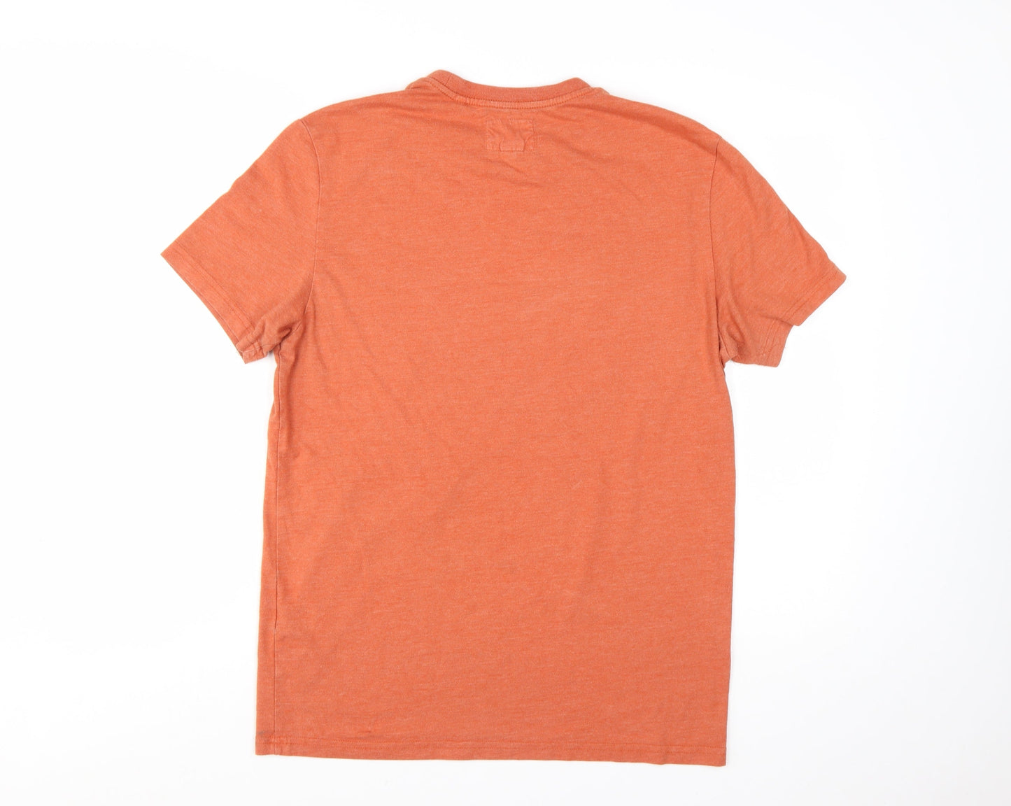 BHS Trait Men's Orange Graphic Bear Nevada USA Crew Neck T-Shirt Medium