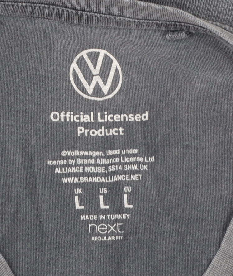 Next Men's Grey Volkswagen Golf GTI Retro Graphic Cotton T-Shirt L