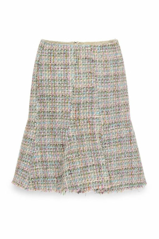 Jigsaw Women Multicoloured Tweed A-Line Wool Skirt Size 10