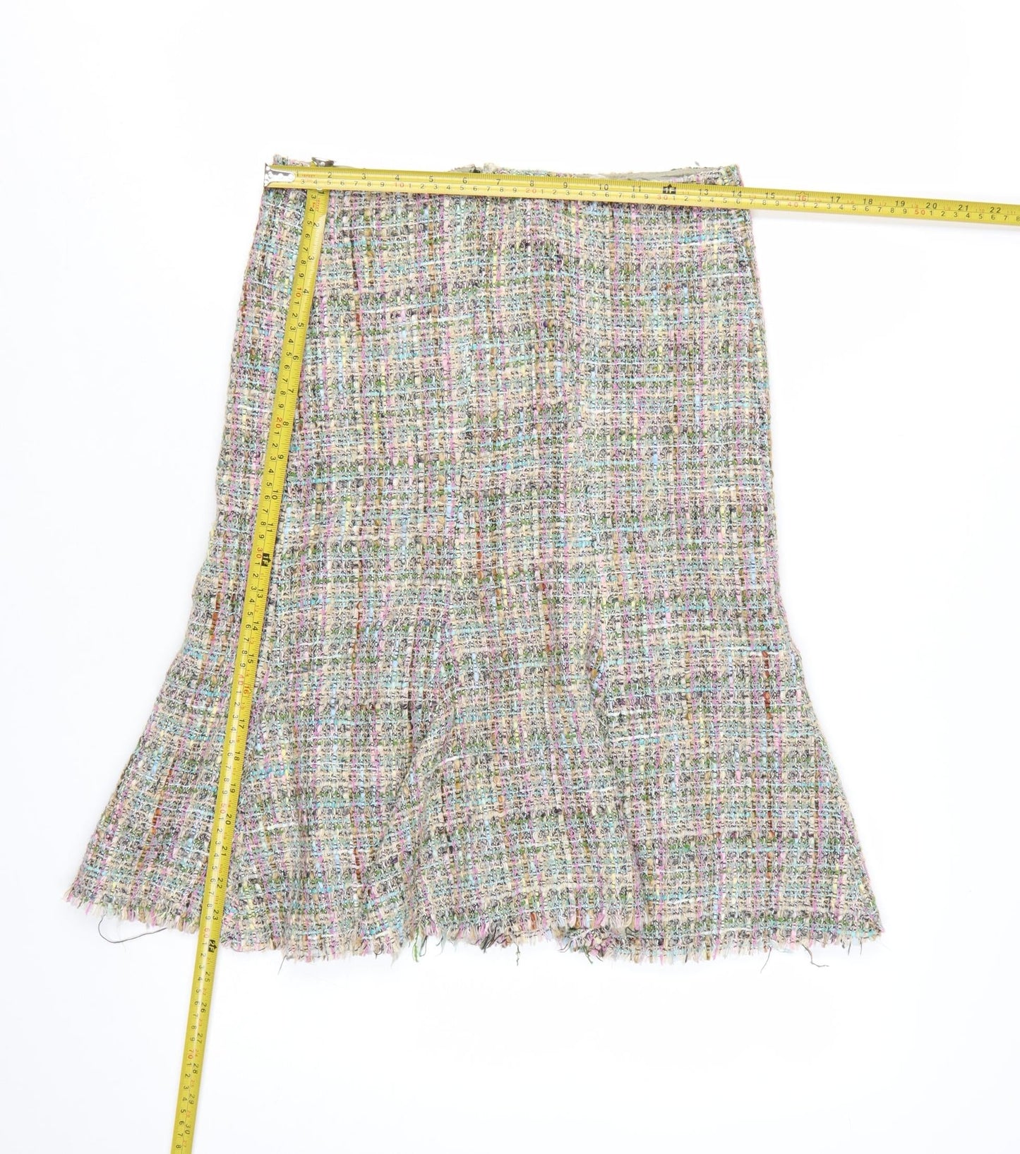 Jigsaw Women Multicoloured Tweed A-Line Wool Skirt Size 10