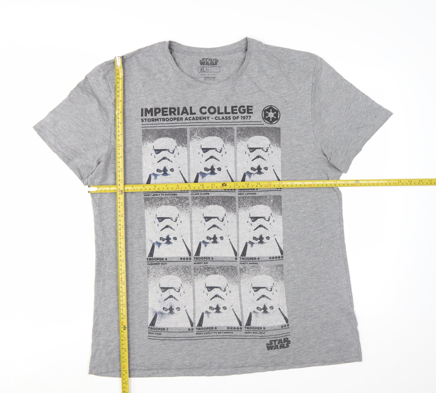 Tu Star Wars Men's Grey XL Graphic Stormtrooper T-Shirt