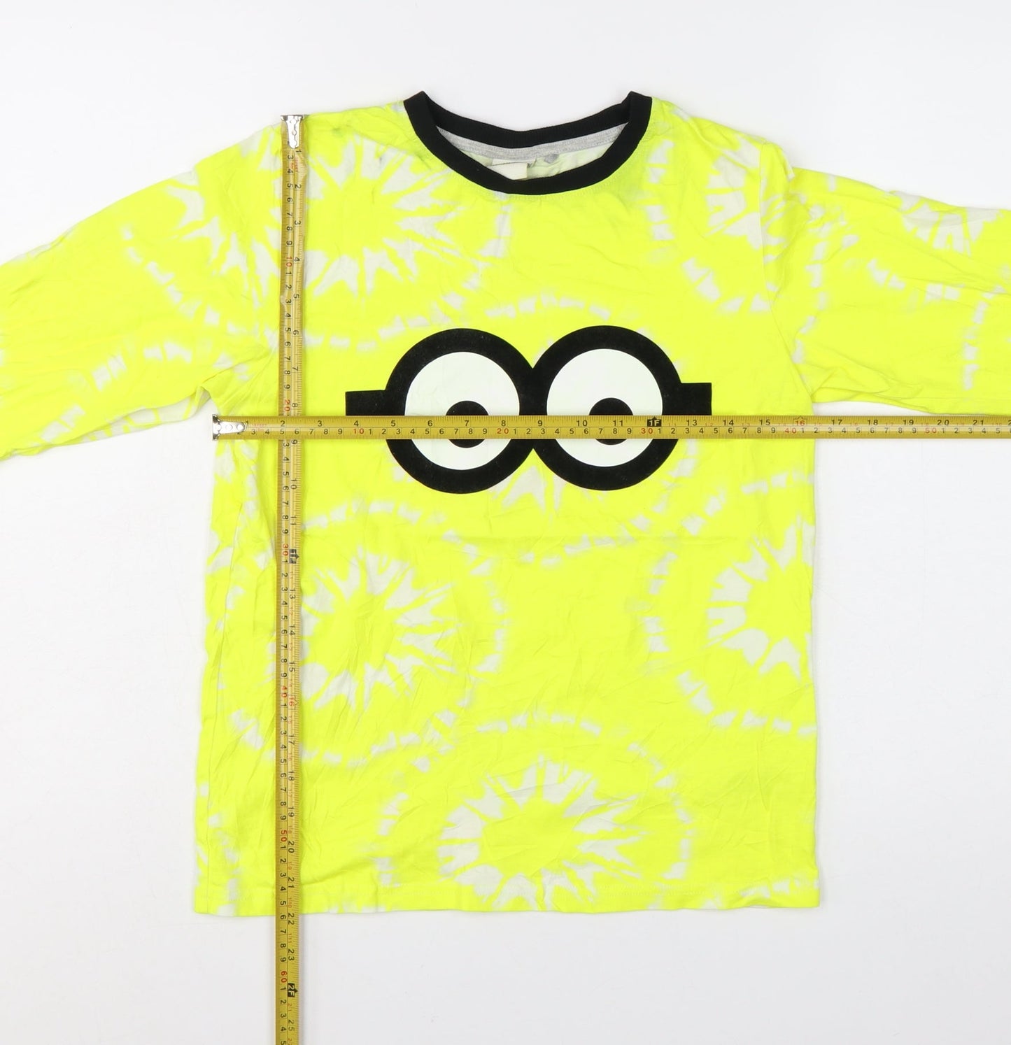 Next Minions Boys Yellow Long Sleeve T-Shirt 12 Years Tie Dye Cotton