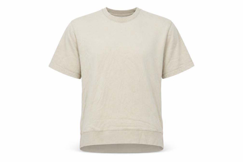 Topman Men’s Beige Short Sleeve Pullover Sweatshirt Size S