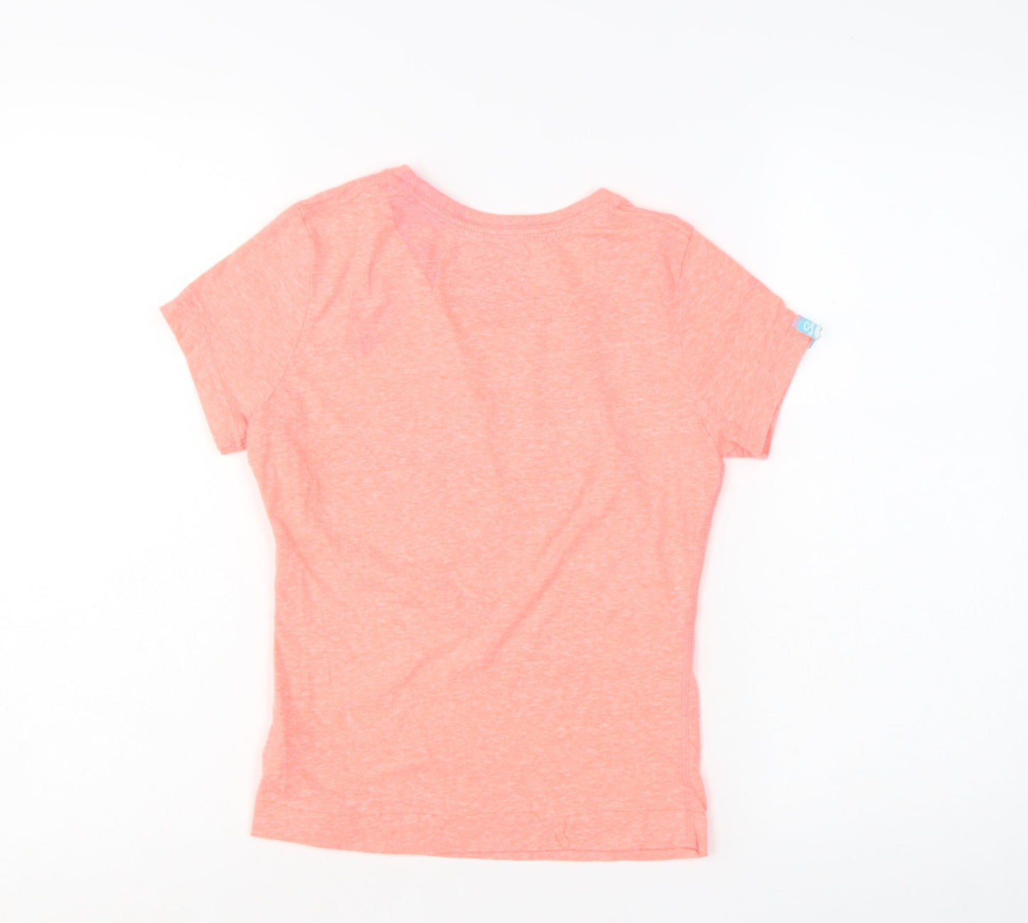 Superdry Women's Pink XS Graphic Slim Fit Short Sleeve T-Shirt