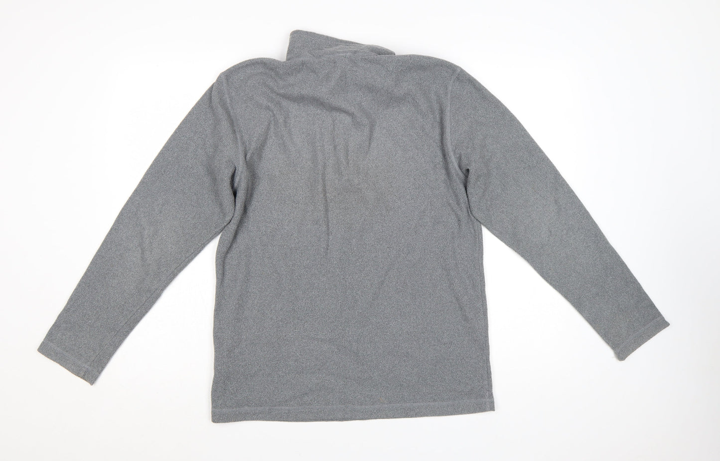The North Face Mens Grey Fleece 1/4 Zip Pullover Sweatshirt Size S