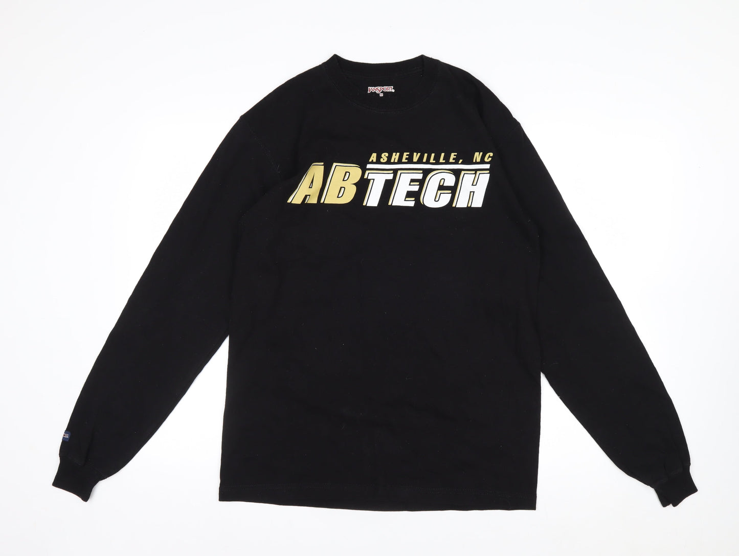 Jansport Men's Black AB Tech Long Sleeve Cotton Graphic Shirt Size M