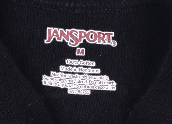 Jansport Men's Black AB Tech Long Sleeve Cotton Graphic Shirt Size M