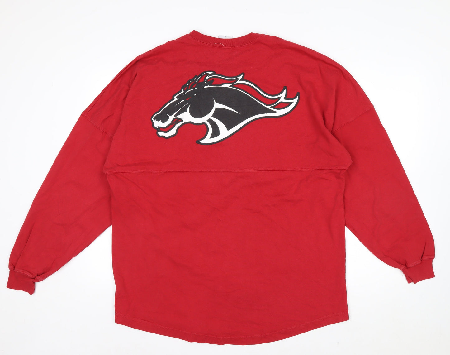 Spirit Jersey Men's Red Brophy Lace Up Long Sleeve Cotton Top M
