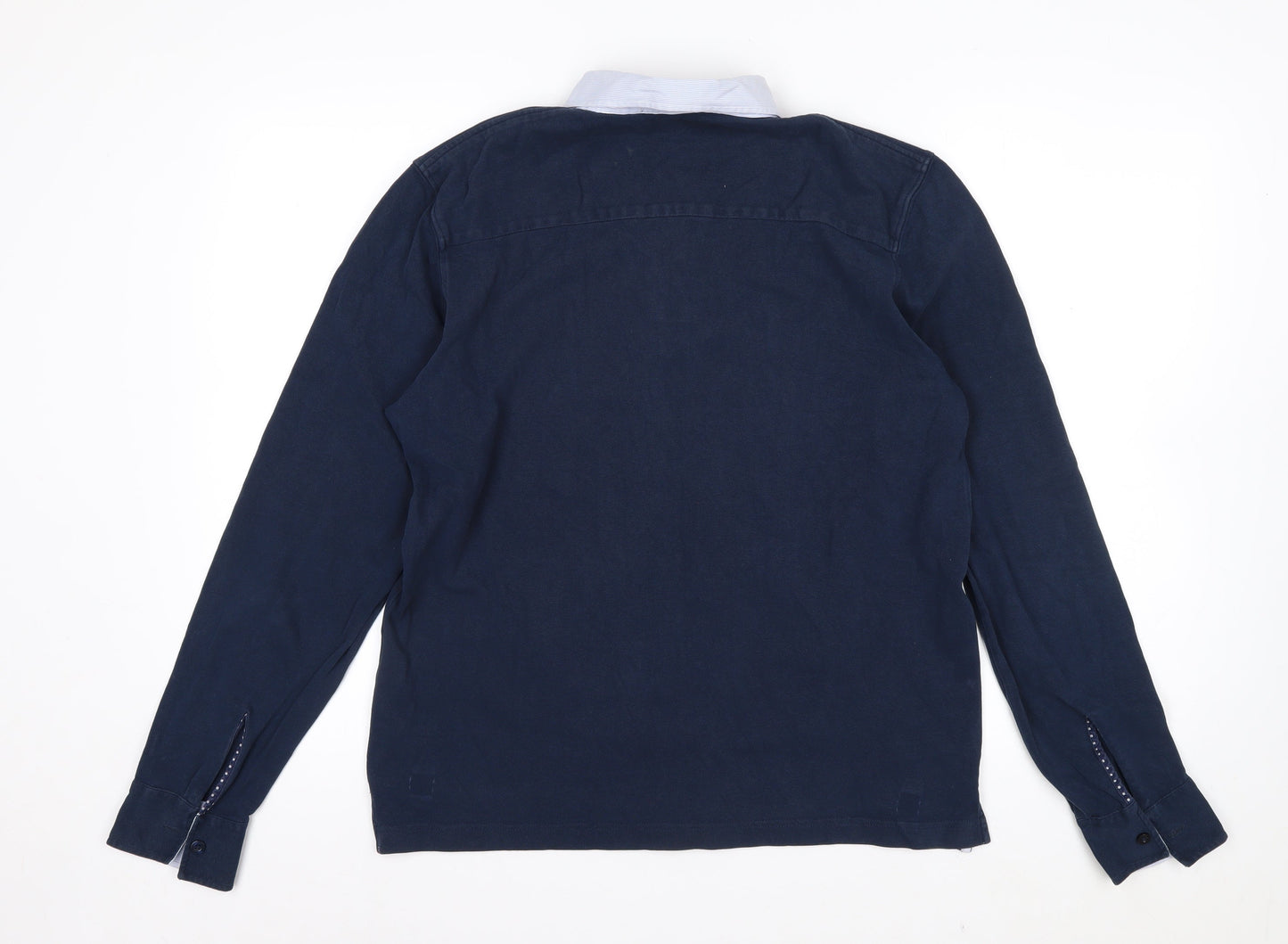 GANT Men's Blue Cotton Long Sleeve Collared Casual Shirt Size M